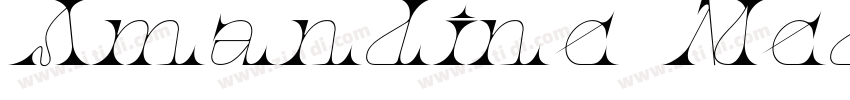 Amandine MediumItali字体转换